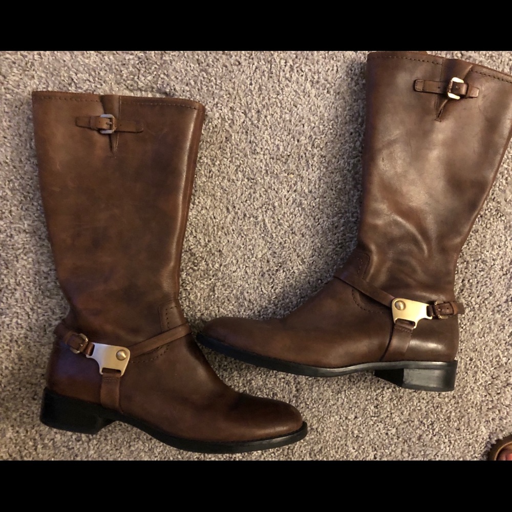 Brown authentic leather Ecco boots